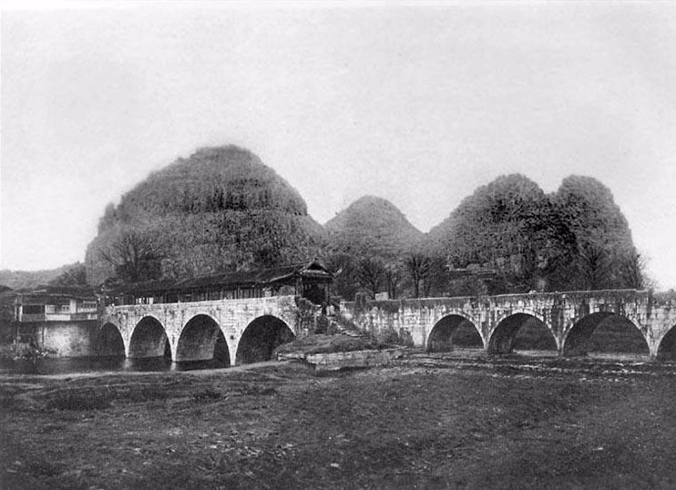 老照片桂林山水甲天下看看百年前的桂林是什么样一样美翻