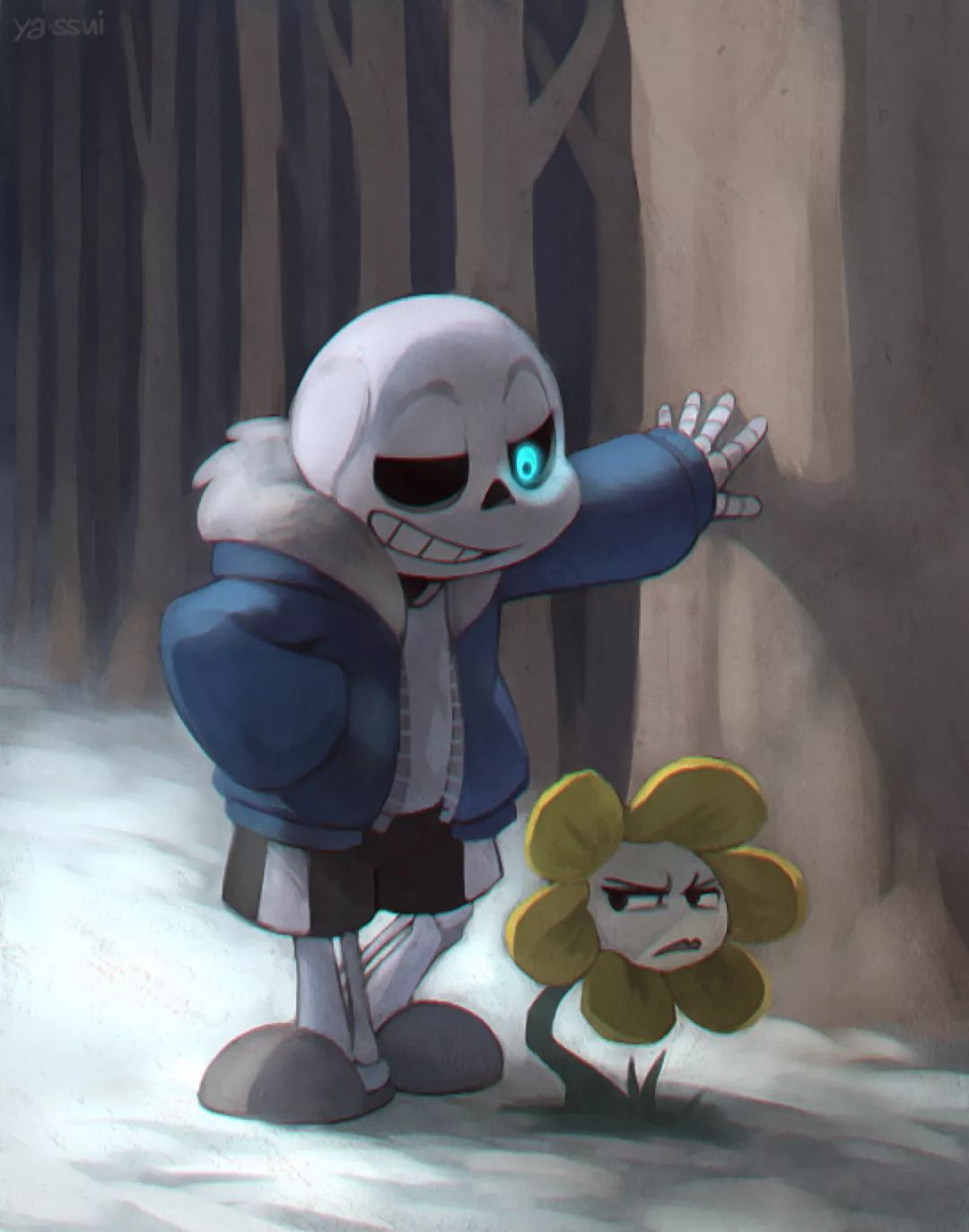 本期壁纸为"sans"