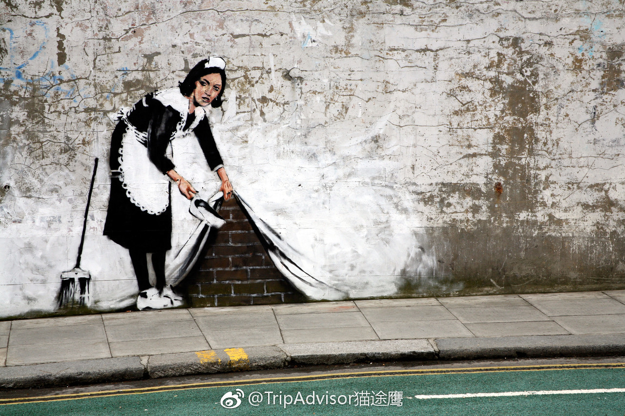 banksy是世界上最著名也是最神秘的街头艺术家之一.不熟悉这个名字