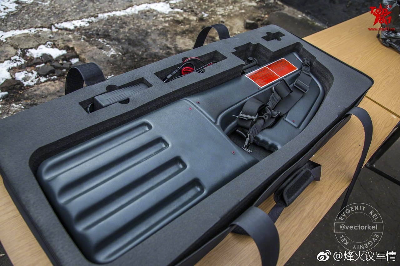 外形科幻的俄罗斯量产型stupor电磁干扰枪专打无人机