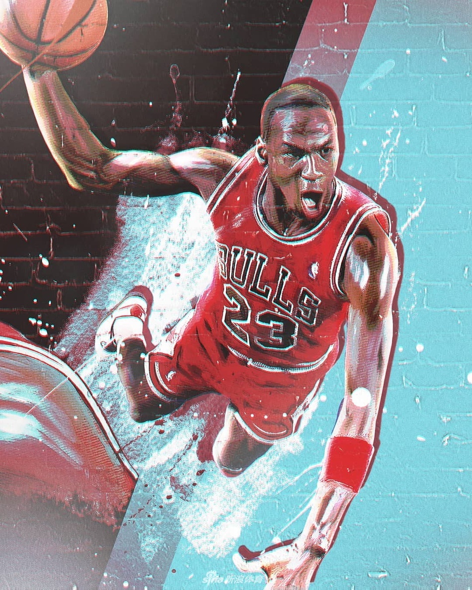 一组曾经在上世纪90年代叱咤风云的nba球星海报|飞人乔丹|年代|邮差
