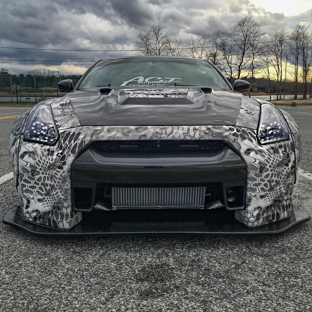 暴改迷彩战神gtr