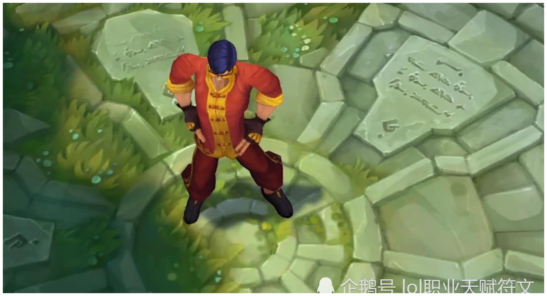 lol看了一下新的龙瞎炫彩皮肤 陪了我们7年的盲僧也老了