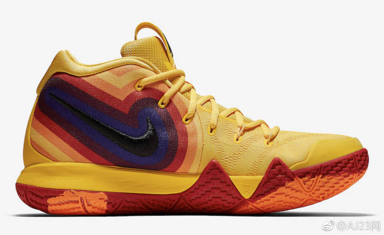 nike kyrie 4 "yellow multicolor" 8月18日发售,货号