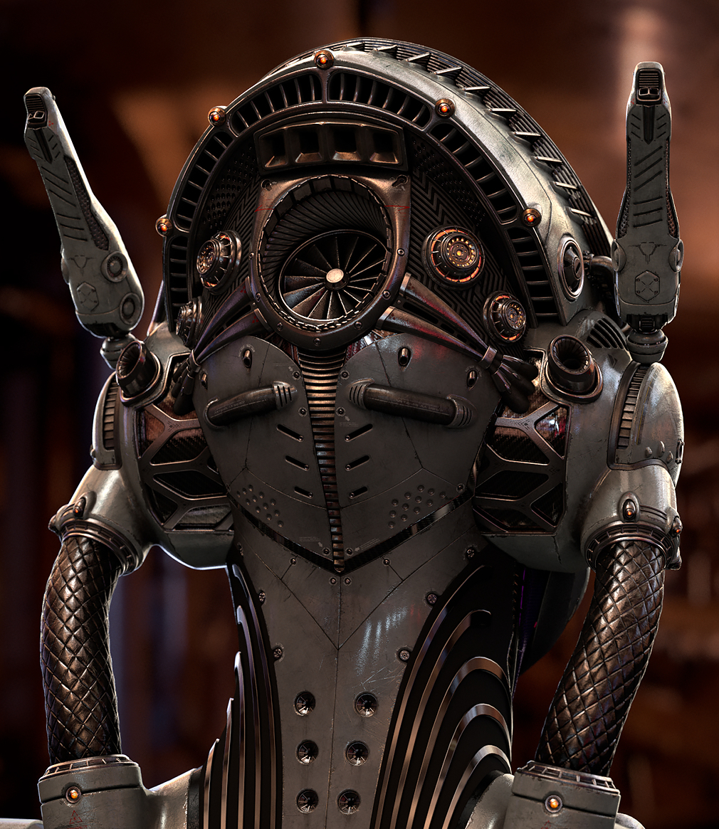 超酷的科幻机械模型!质感满满!