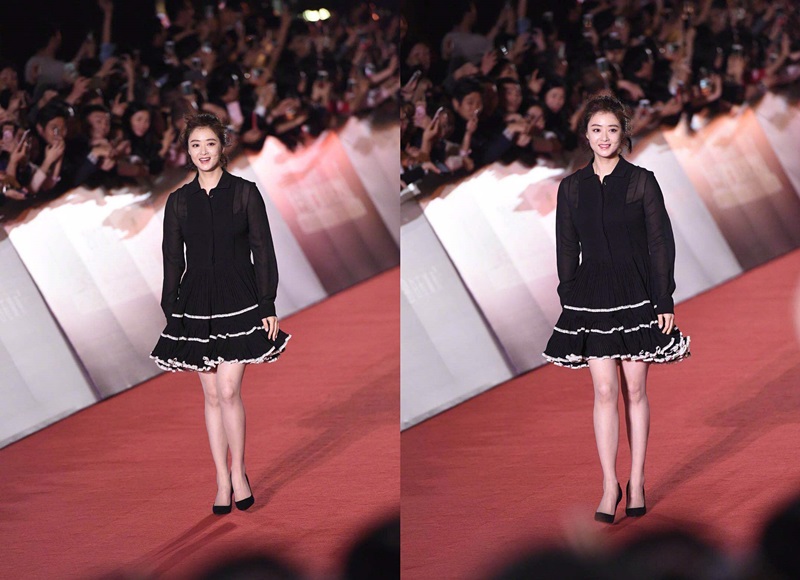 40岁刘涛与35岁蒋欣同台穿小黑裙,网友:没有对比就没有伤害!