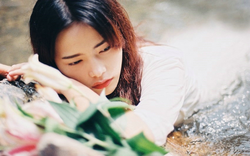 森系美女水中湿身勾起你的治愈心灵写真集 @微相册 @微博摄