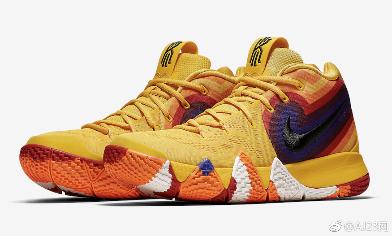 nike kyrie 4 "yellow multicolor" 8月18日发售,货号
