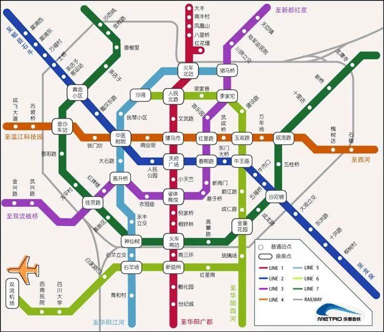 紧接着,2号线,7号线等随后开通的地铁线路,将二圈层和中心城区链接