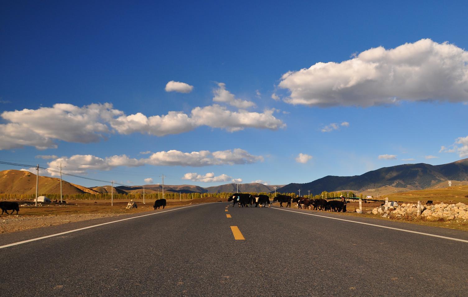 稻城亚丁旅游 图说318国道理塘县到稻城县沿途风光