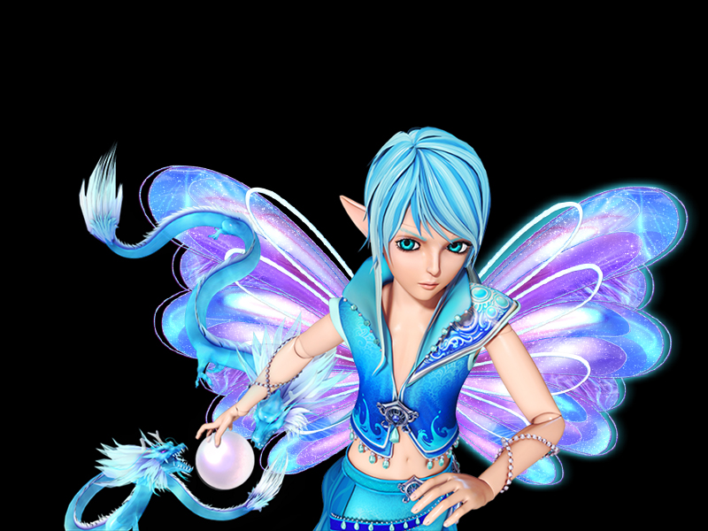 当叶罗丽仙子变身后拥有翅膀冰公主的模型简直美哭了