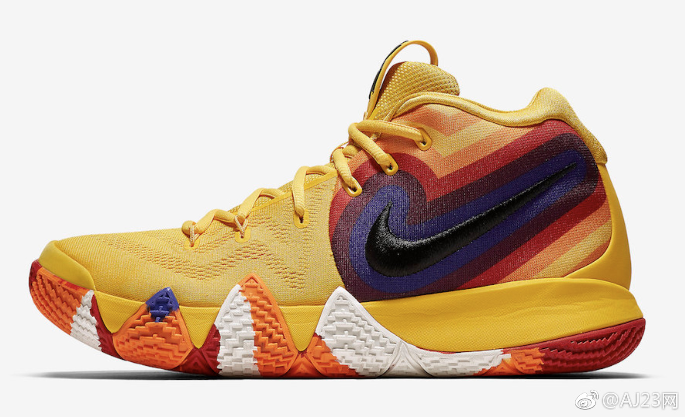 nike kyrie 4 "yellow multicolor" 8月18日发售,货号