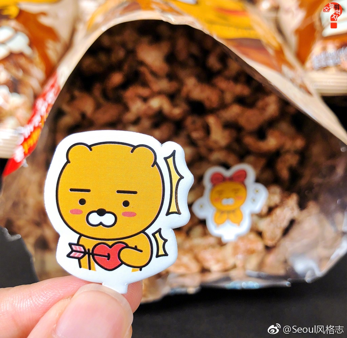 kakao friends , 超萌的ryan代言的巧克力膨化零食|kakao|超萌|巧克力