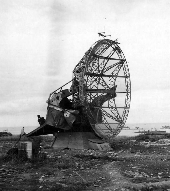 老照片诺曼底登陆时遭美军摧毁的德军防御设施