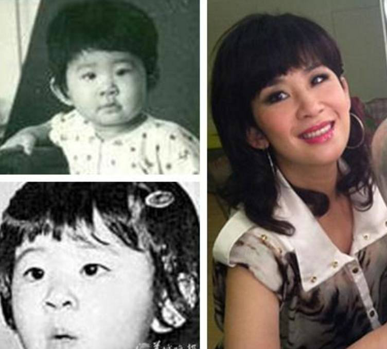 明星小时候啥模样,潘帅黑历史吴君如的喜剧天分看来是天生的