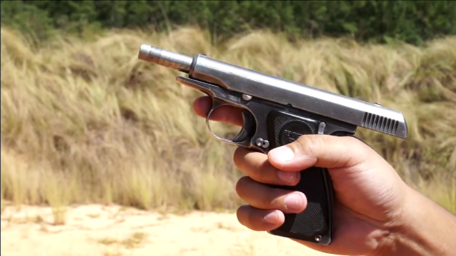 雷明顿m51半自动手枪靶场射击测试,性能可靠且十分少见!