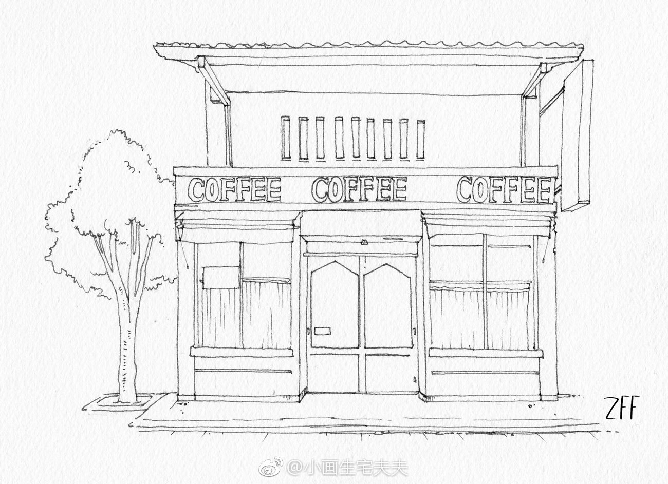 近期小店线稿九宫格愿望是画满一条街67投稿