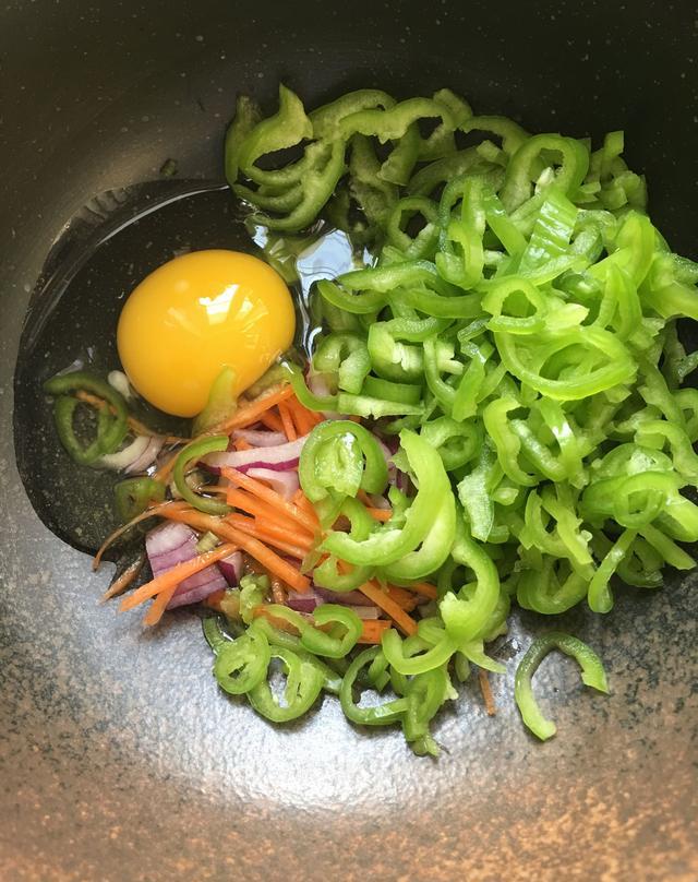 快手早餐 青椒糊塌子|青椒|面糊|虾皮_新浪新闻