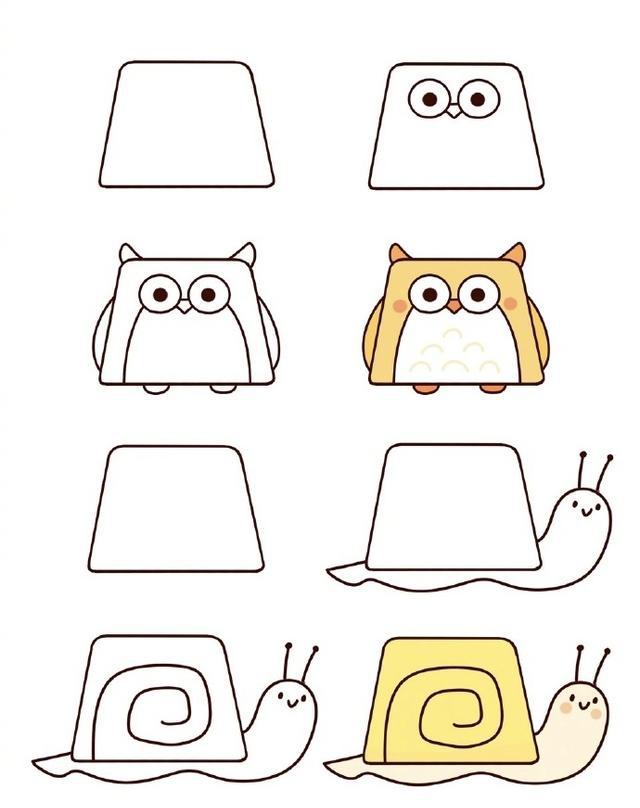 教宝宝简笔画小动物又简单又可爱非常宝宝学起来非常容易