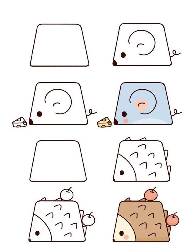教宝宝简笔画小动物又简单又可爱非常宝宝学起来非常容易
