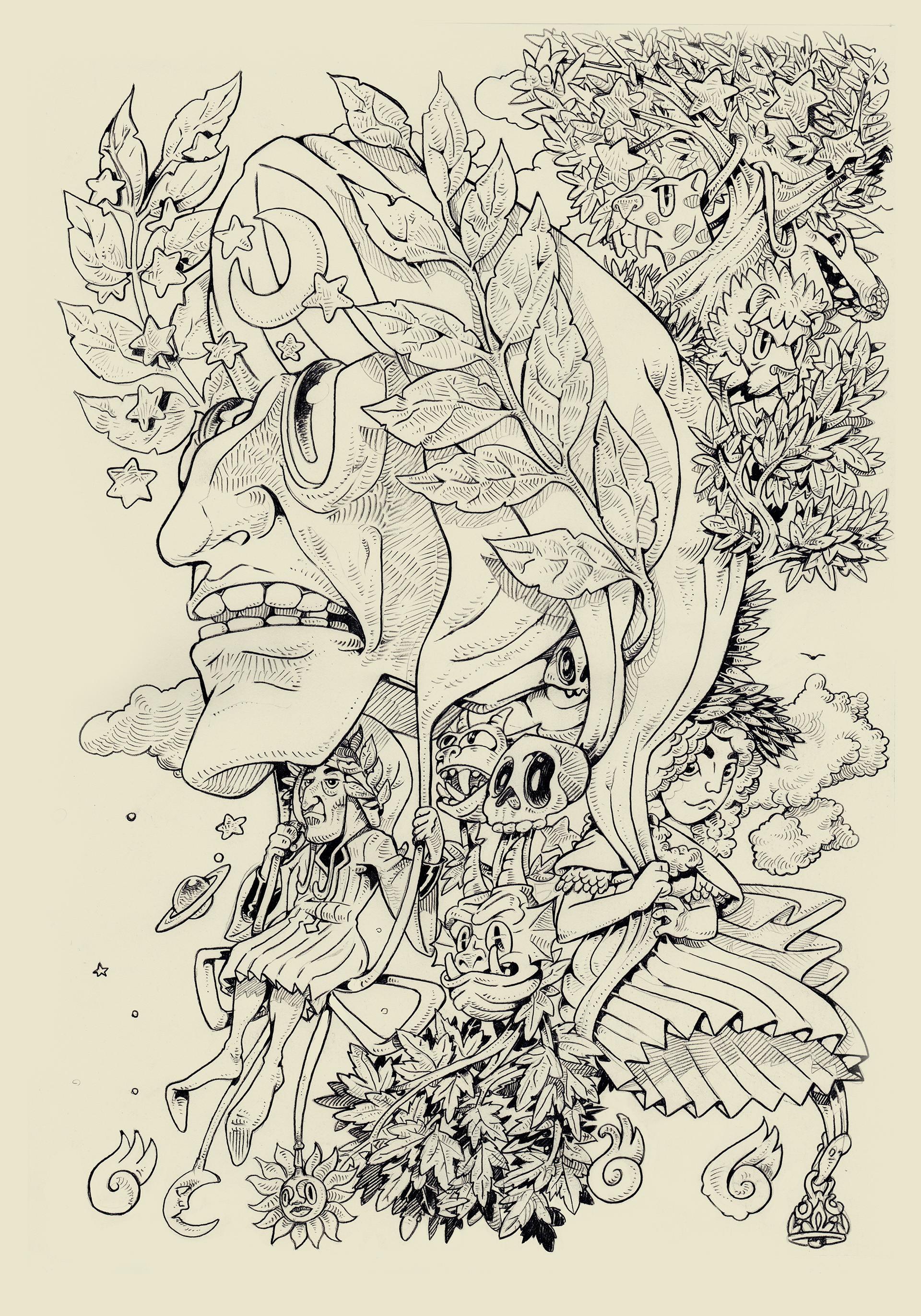 various raster 2018插图 人物设计 绘图_新浪看点