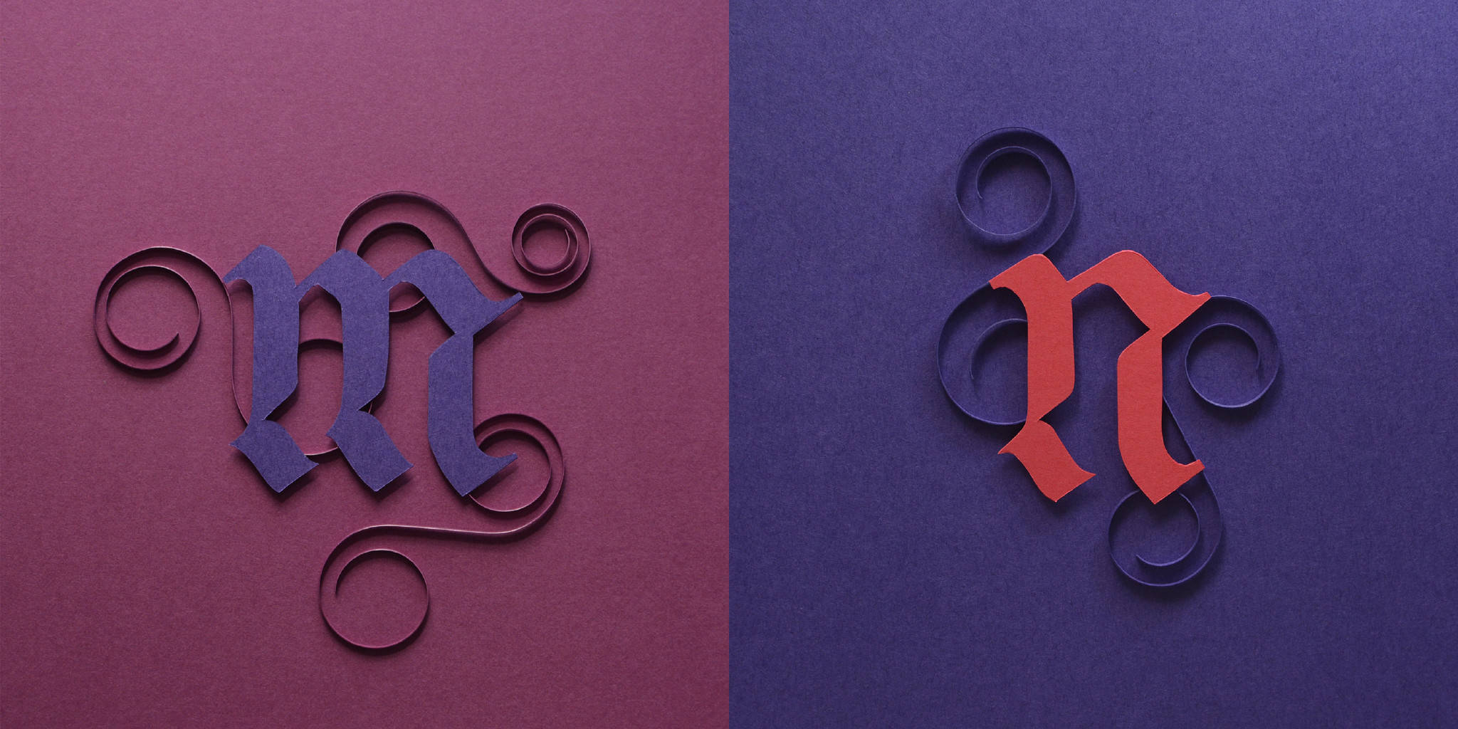 字母数字剪纸艺术johneddevera