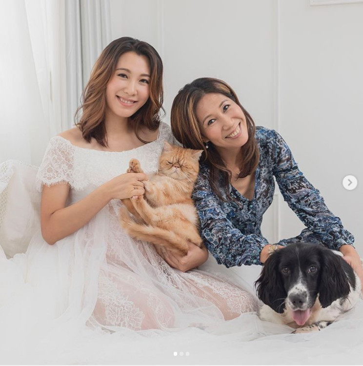 31岁港姐李美慧分享素颜孕照,坦言56岁老公非常期待女儿出生