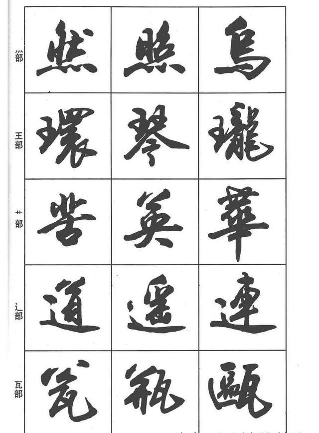 想学行书,先看这本卢定山《行书入门字谱》|行书入门字谱|偏旁|部首_新浪新闻