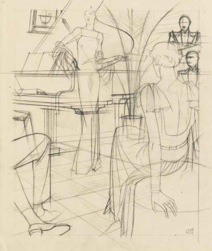 油画线稿|油画_新浪新闻