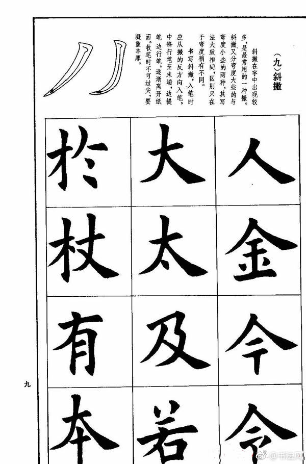 孟繁禧歐體字帖《楷書技法》欣賞2