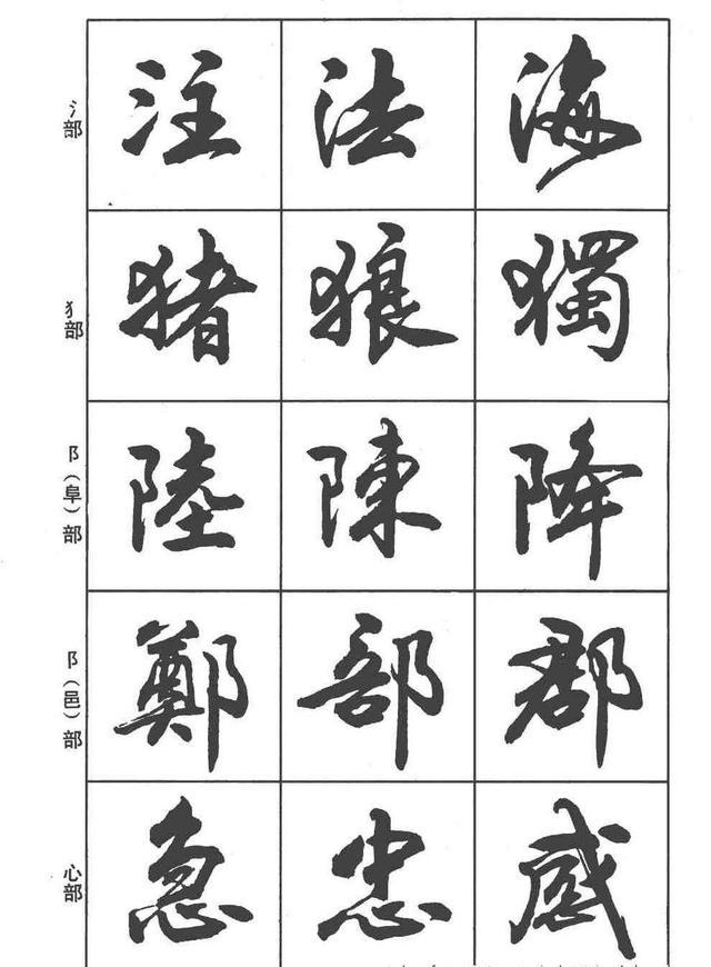 想学行书,先看这本卢定山《行书入门字谱》|行书入门字谱|偏旁|部首_新浪新闻