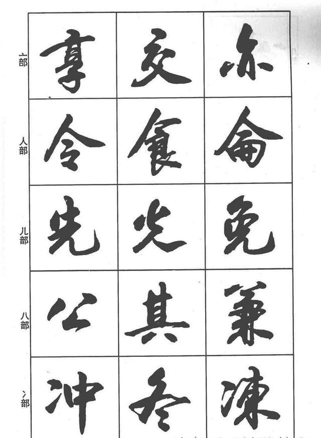 想学行书,先看这本卢定山《行书入门字谱》|行书入门字谱|偏旁|部首_新浪新闻