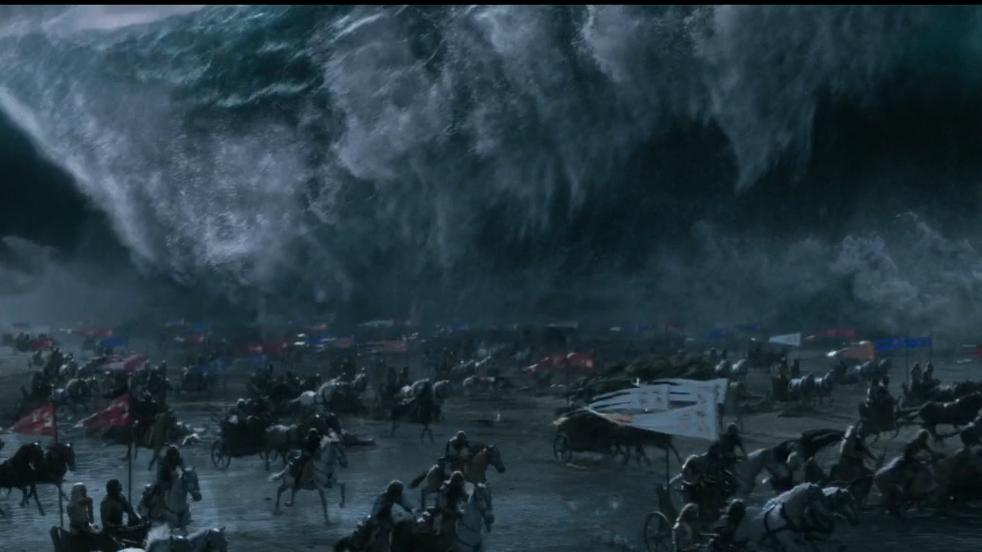 上帝给埃及降下了十大灾难,暴君却势必要与神抗争,结果苦了民生