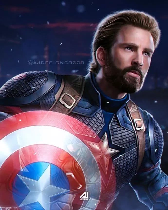 国外网友ajdesign饭制复仇者联盟4美国队长新造型