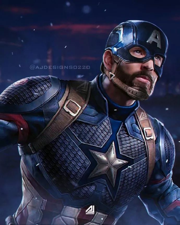 国外网友ajdesign饭制复仇者联盟4美国队长新造型