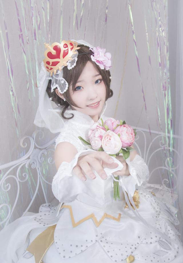成为你最美的新娘 纯白花嫁小乔 王者荣耀 cosplay