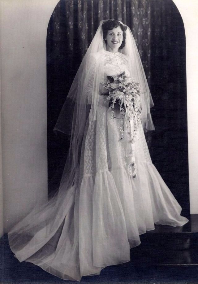 老照片1950年代的婚纱照3