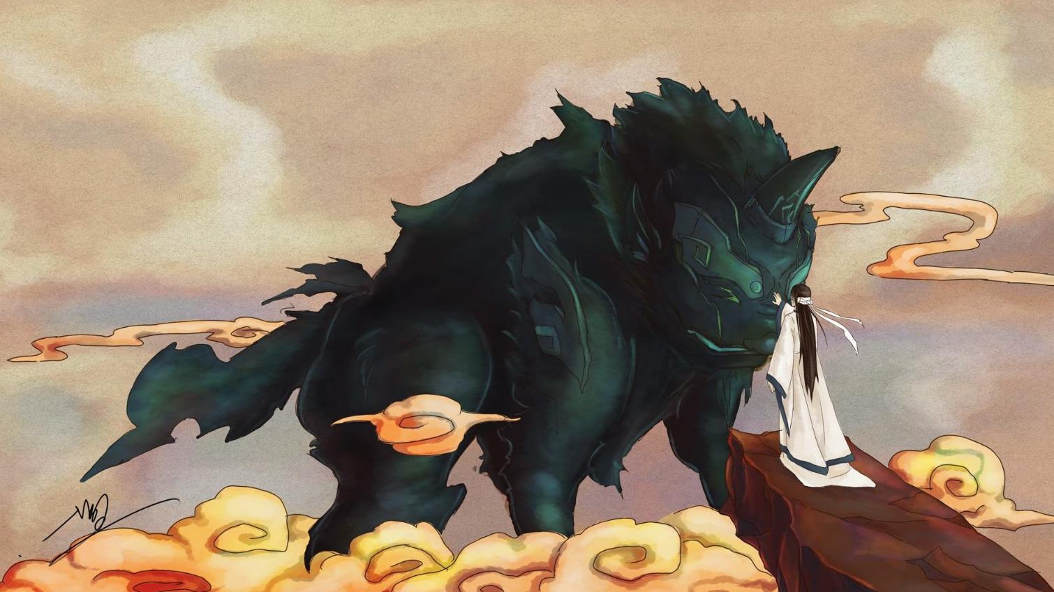 山海经传说之中,他是神龙烛九阴的儿子,被后羿射杀!