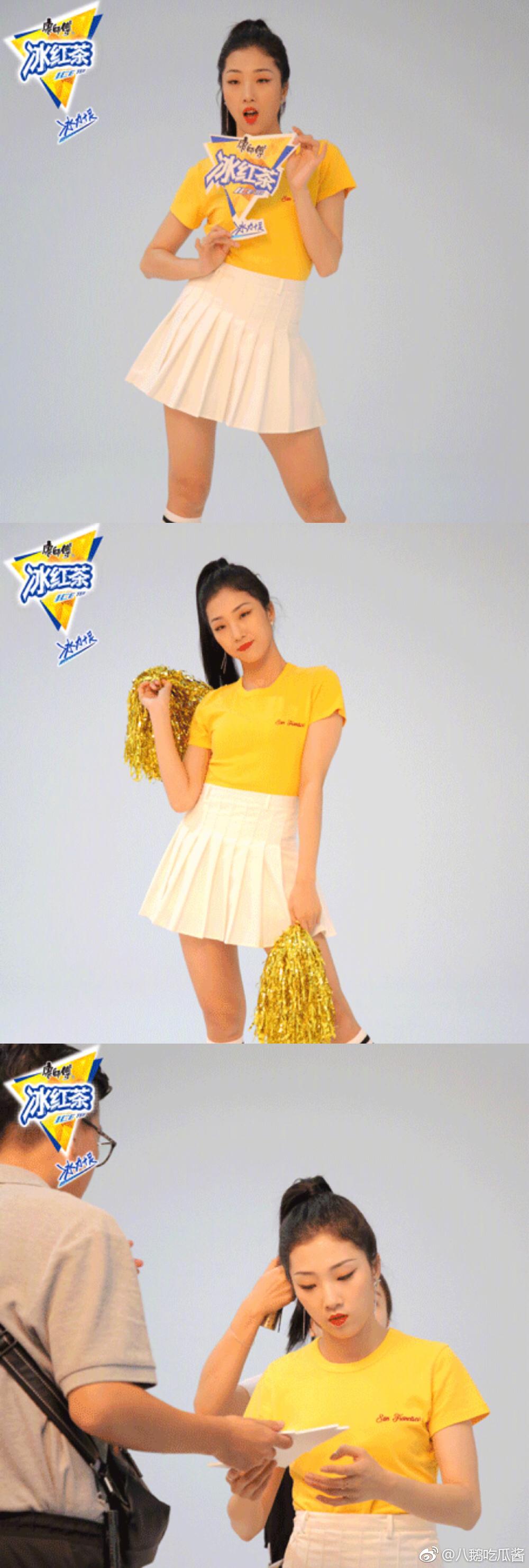 火箭少女孟美岐,sunnee,yamy,冰红茶拍摄花絮