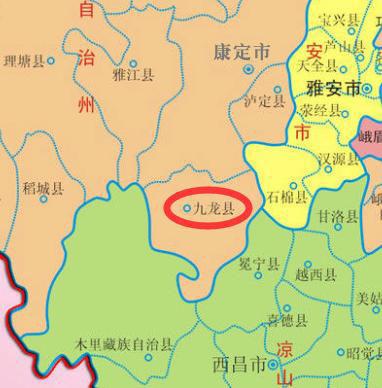 四川省一个以"龙"命名的县,面积略大于上海,人口仅6万多|都尉|九龙县