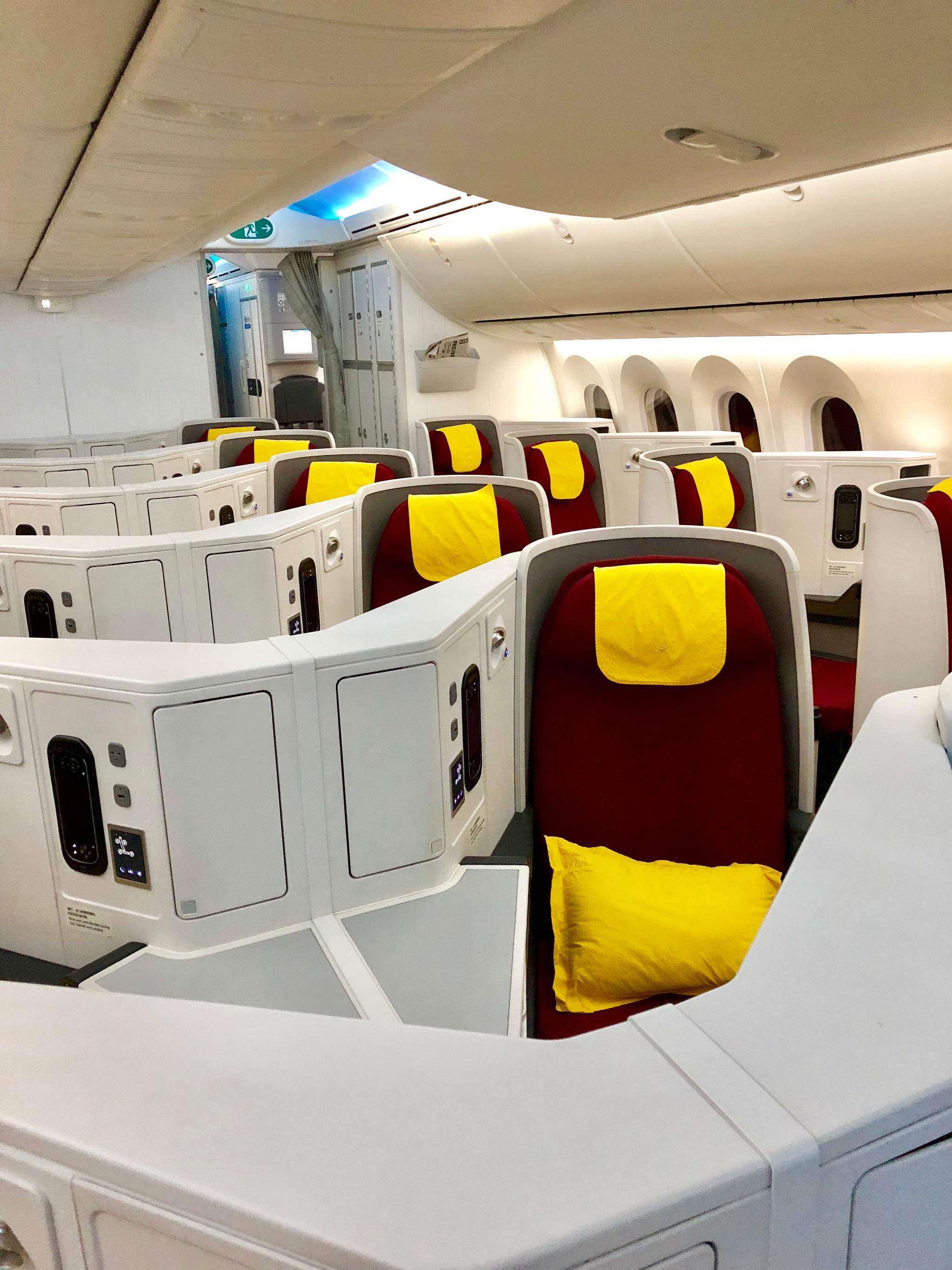 的公务舱真是太棒了,机型787-9d