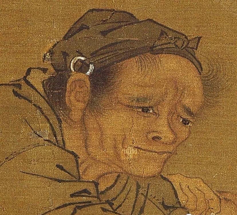 宋画人物开脸,千人千面神形兼备!