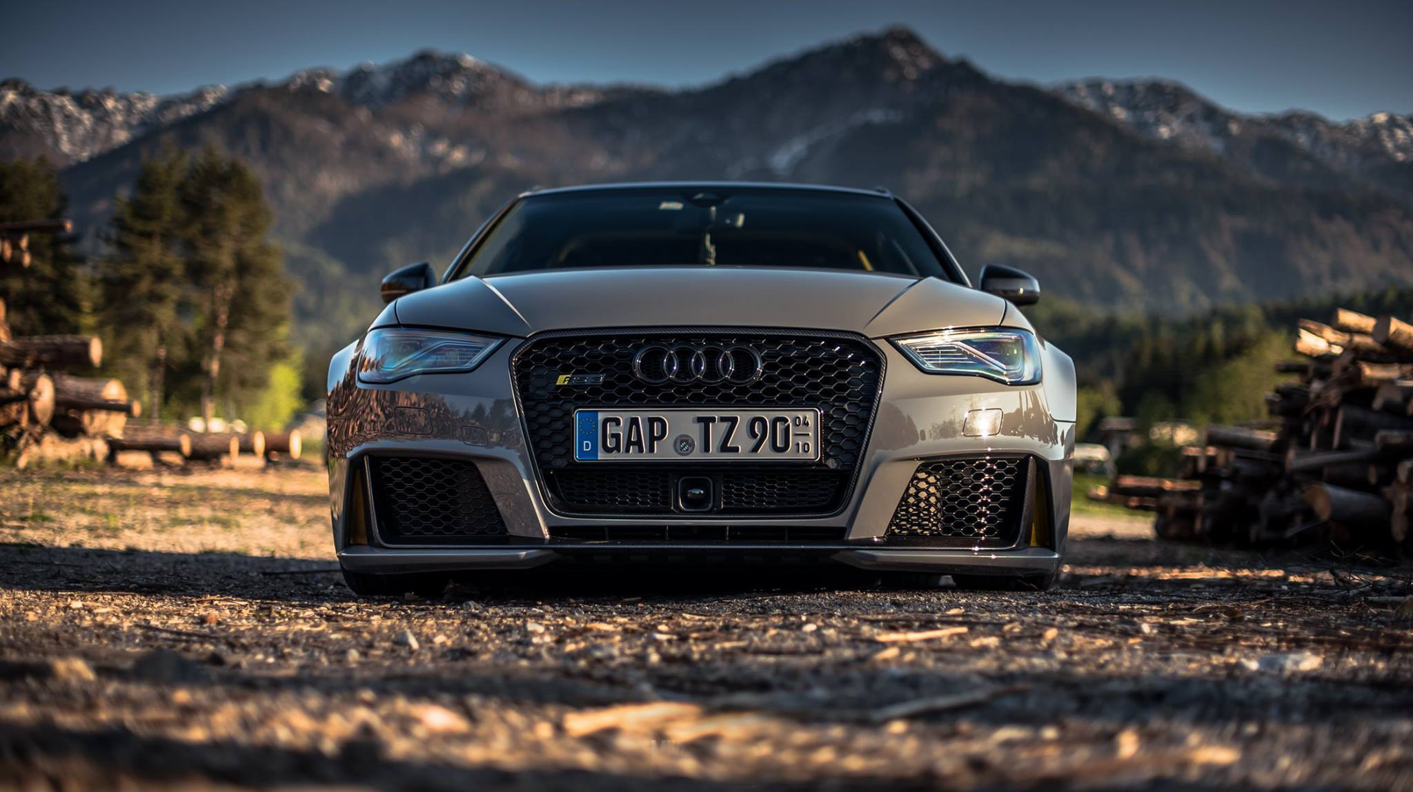 奥迪rs3 sportback 水泥灰改装!