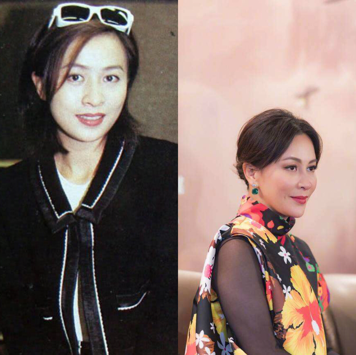 香港女神年青时候对比照 感慨岁月蹉跎