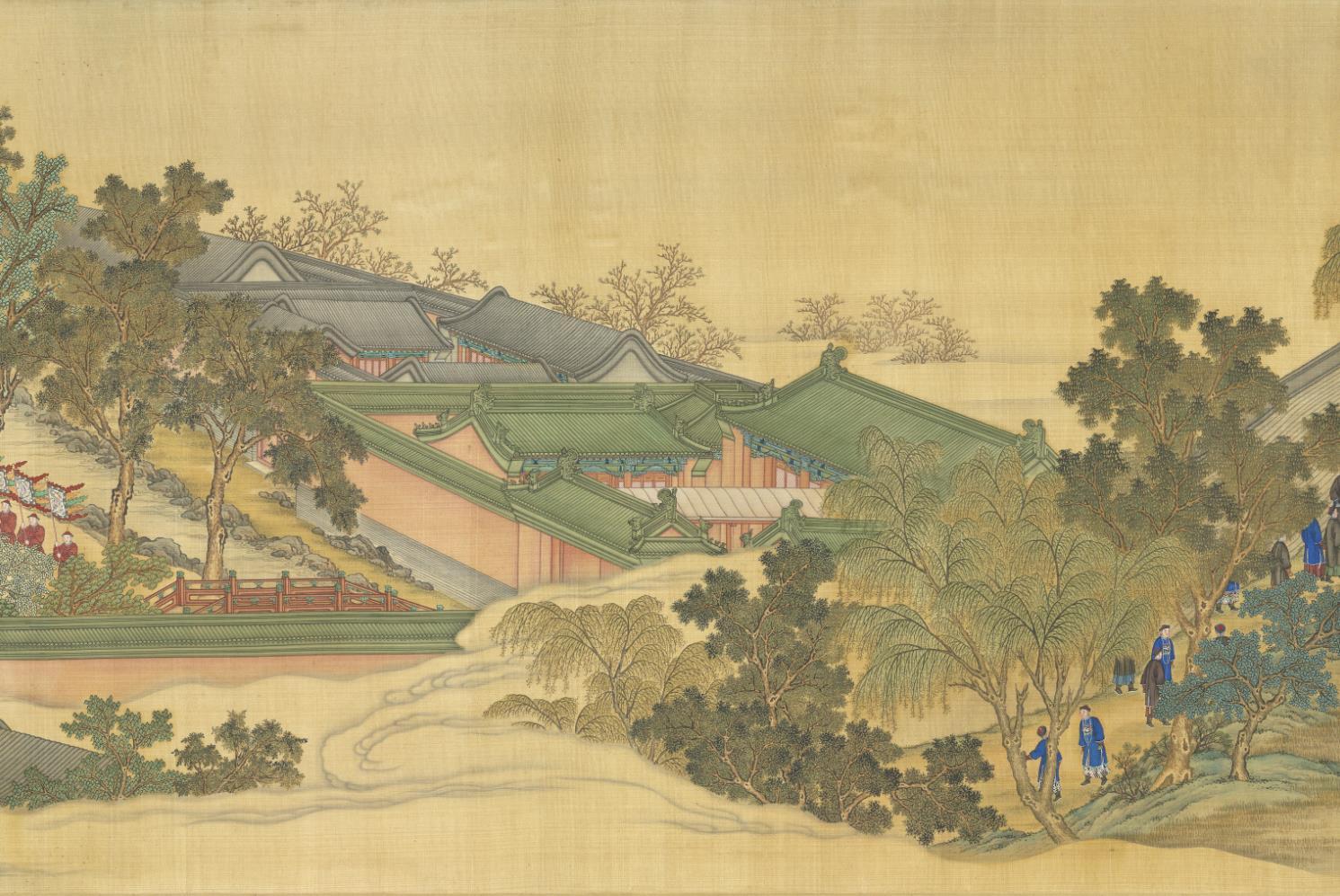 清代郎世宁《亲蚕图》卷赏析|亲蚕图|丁观鹏|郎世宁_新浪新闻