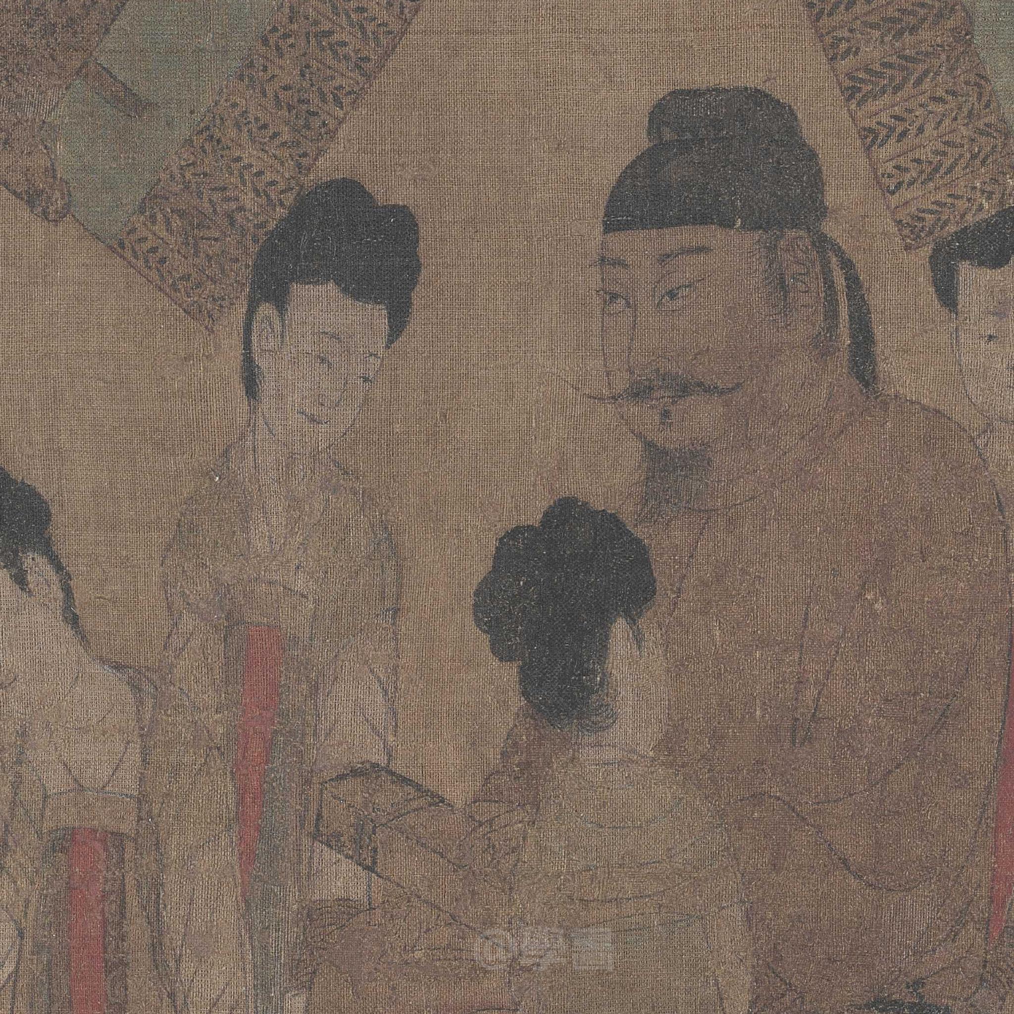 中国十大传世名画之《步辇图》阎立本作|步辇图|阎立本|禄东赞|名画|传世_新浪新闻