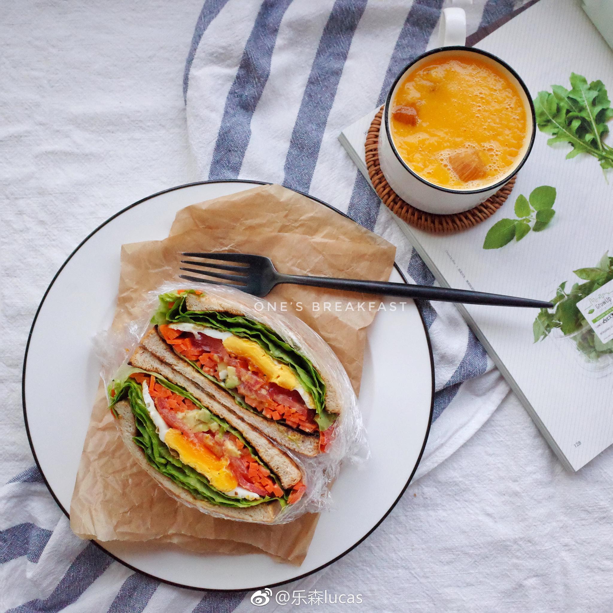 感谢博主 的参与非常精致的早餐 营养丰富全面摆盘和搭配的背景布