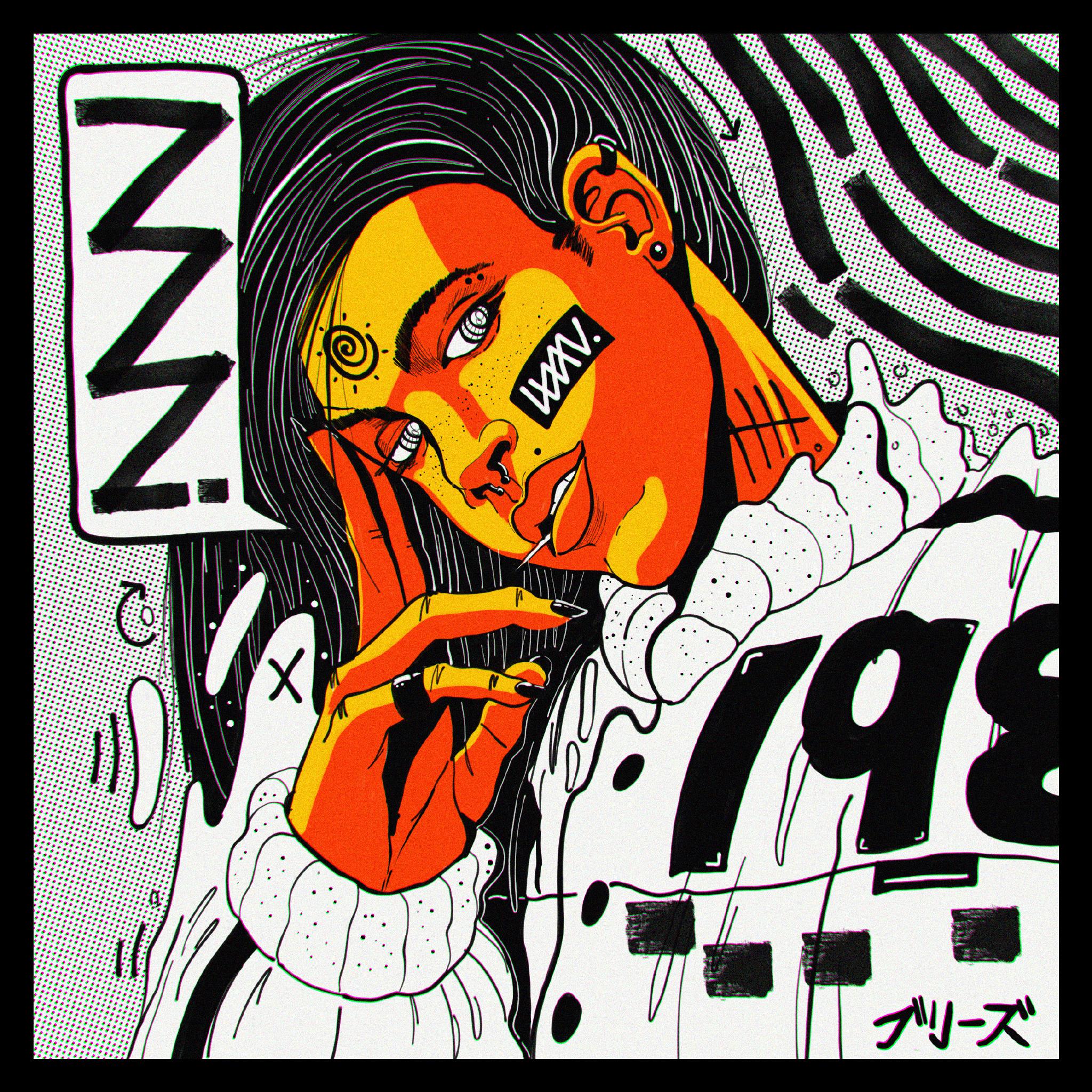 ai cc 2019的启动页设计师的作品酷爆了有着机车,涂鸦,摇滚乐的味道