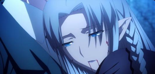 后来克瑞翁亲自来命令她带着孩子离开科任托斯;尽管她苦苦哀求,国王也