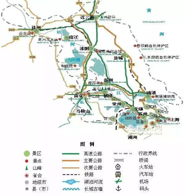 江浙沪旅游地图曝光,长三角原来还有这么多景点没去过!